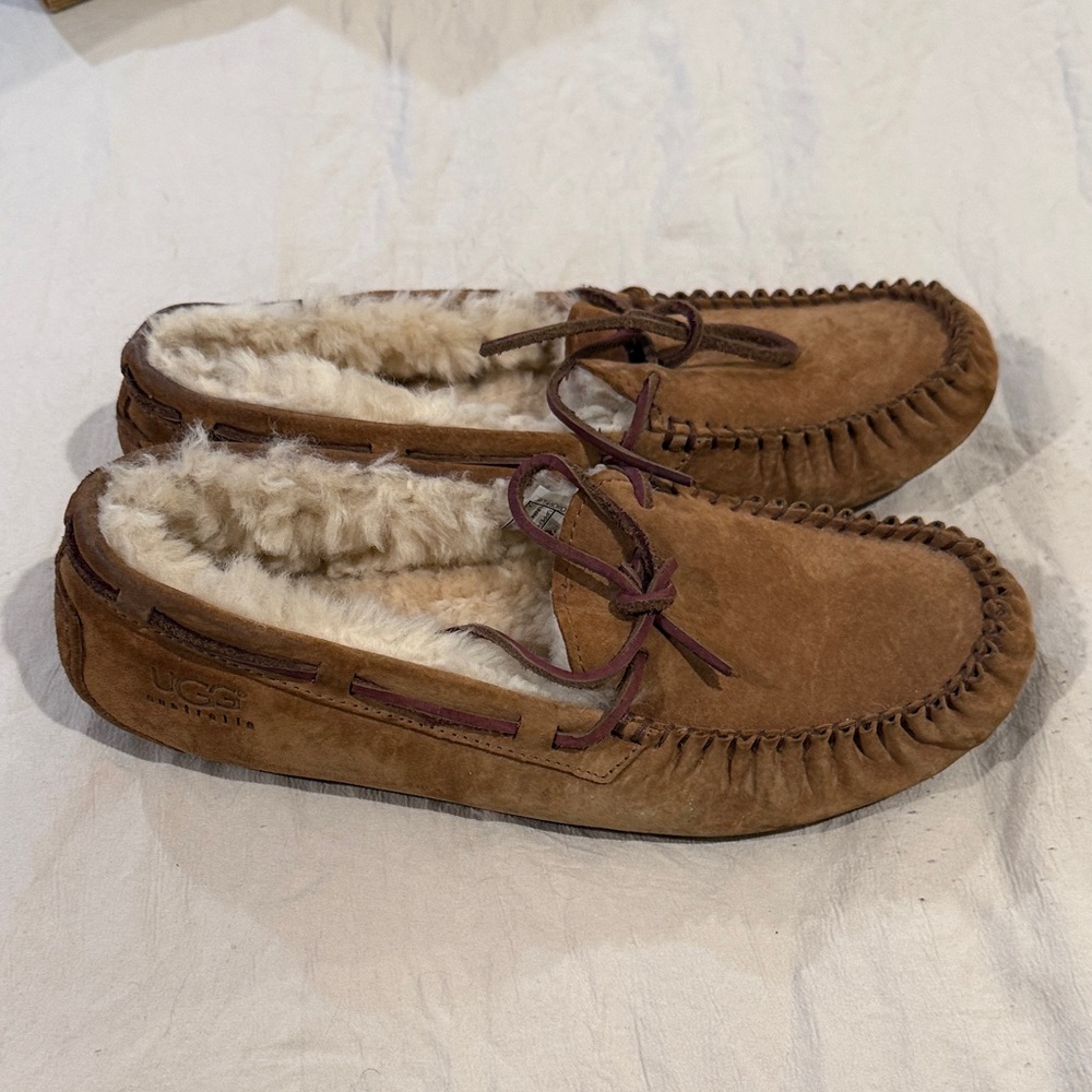 UGG Men's Brown Sheepskin Loafers